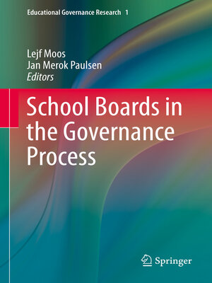 cover image of School Boards in the Governance Process